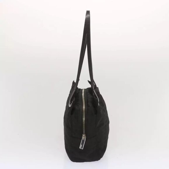 FENDI Zucca Canvas Hand Bag Black Auth hk1179 - Picture 5 of 16